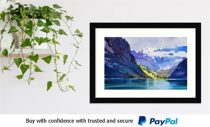 Watercolour Landscape Framed Print Watercolour Landscape Framed Print